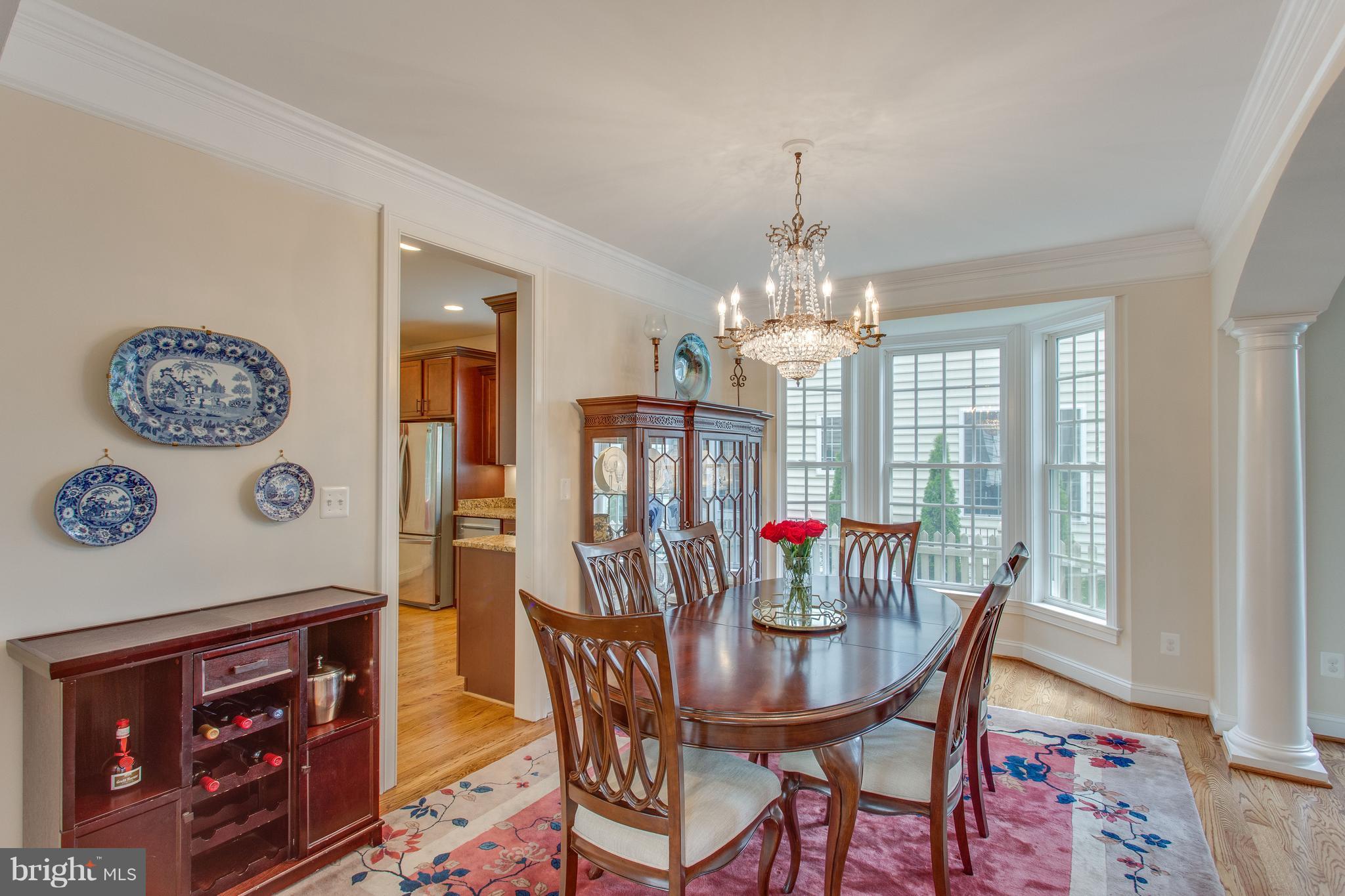 8037 Washington Road Alexandria, VA 22308 - Photo 3 of 30 Formal dining and living rms w bright bay windows