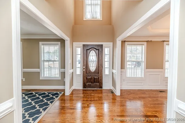 a view of an entryway of a house