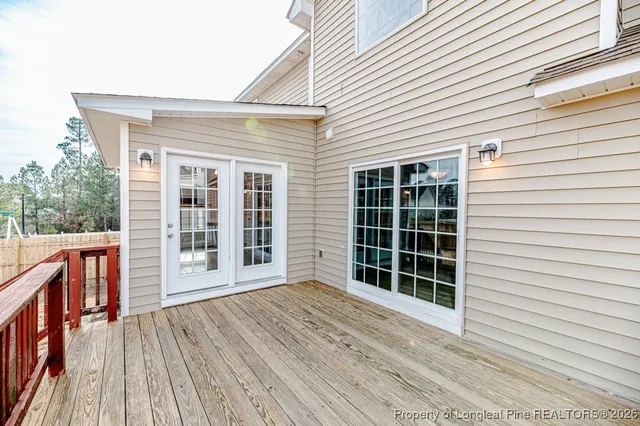 a view of a house with a large window