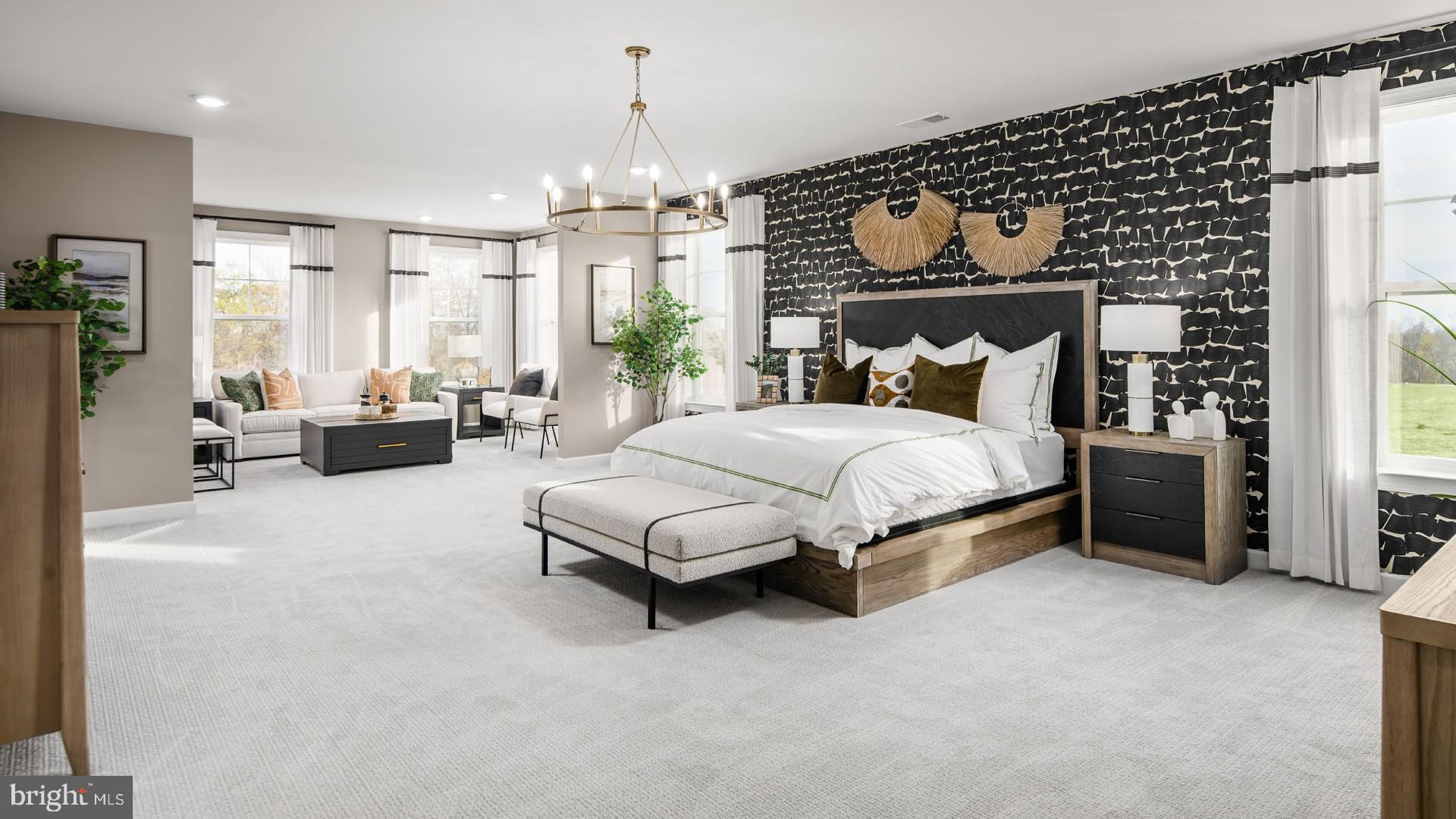 6 Northern Vw Road Culpeper, VA 22701 - Photo 14 of 44 a bedroom with a bed couch and window