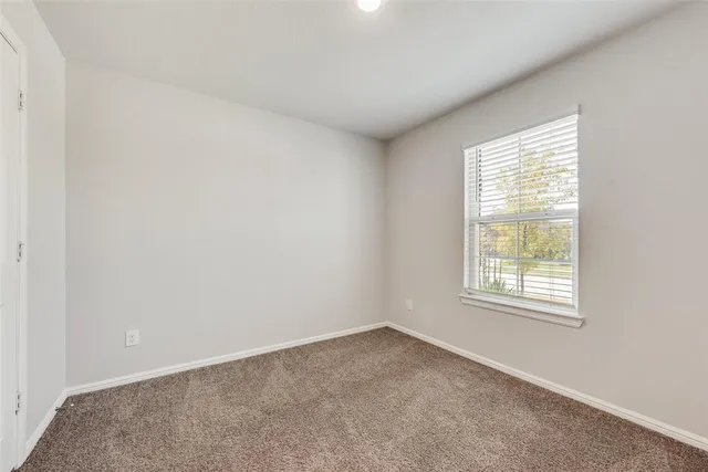 a view of a door in the room