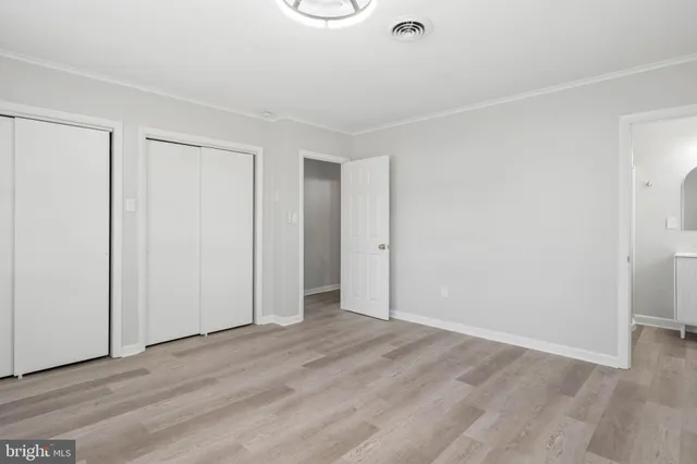 a view of an empty room