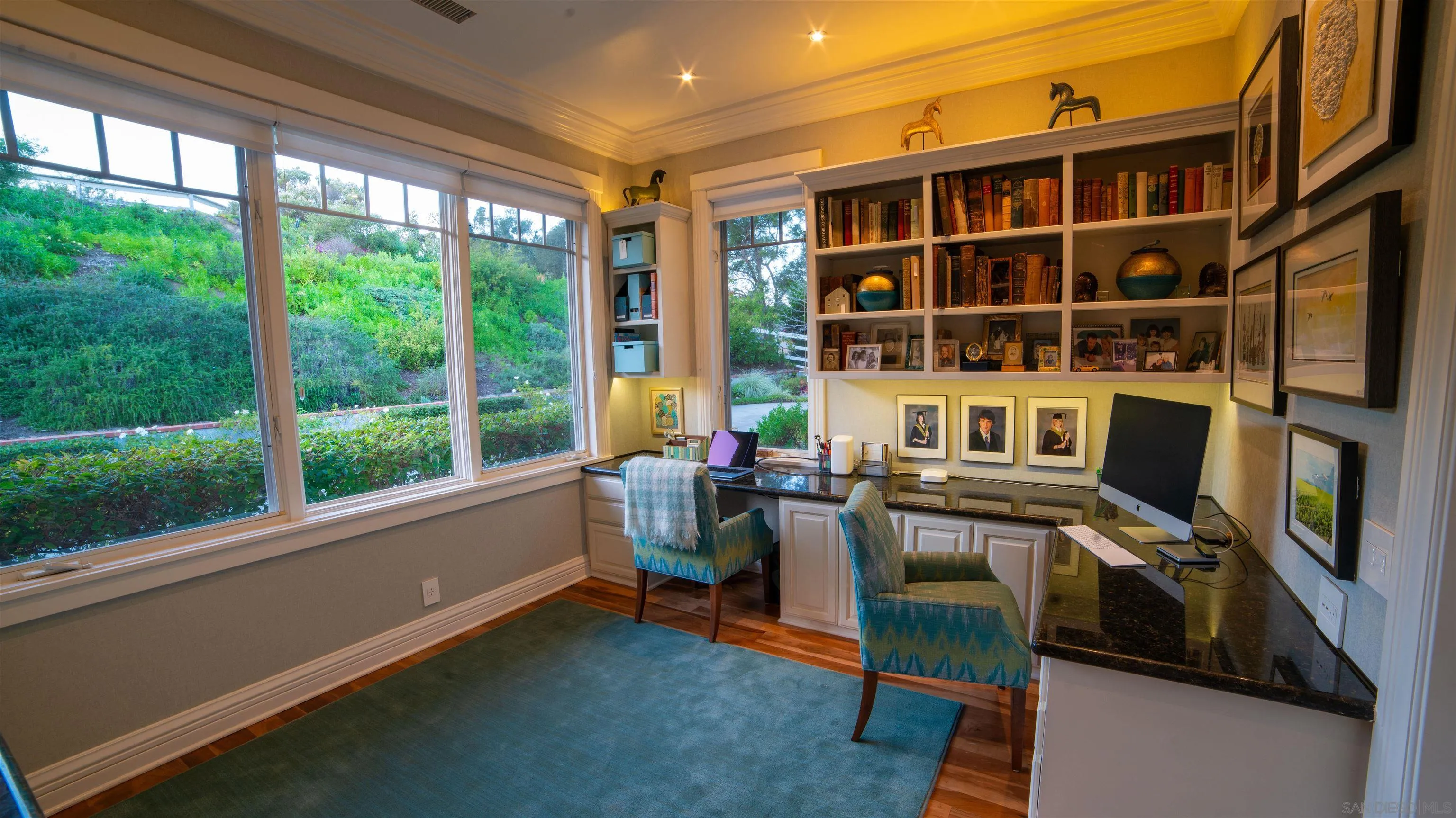 516 Whisper Wind Drive Encinitas, CA 92024 - Photo 16 of 24 Spacious home office with hillside view
