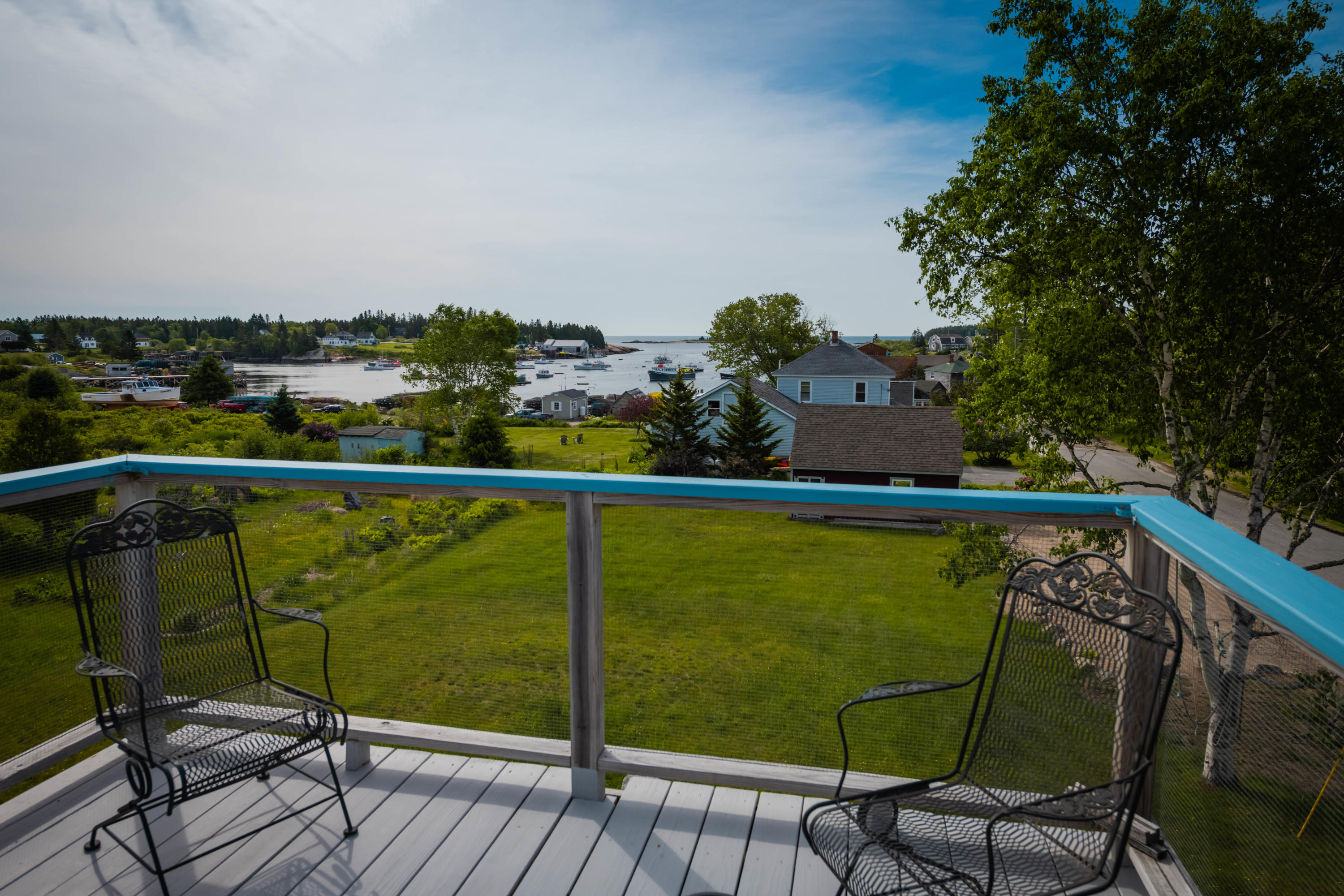 View to harbor & ocean.