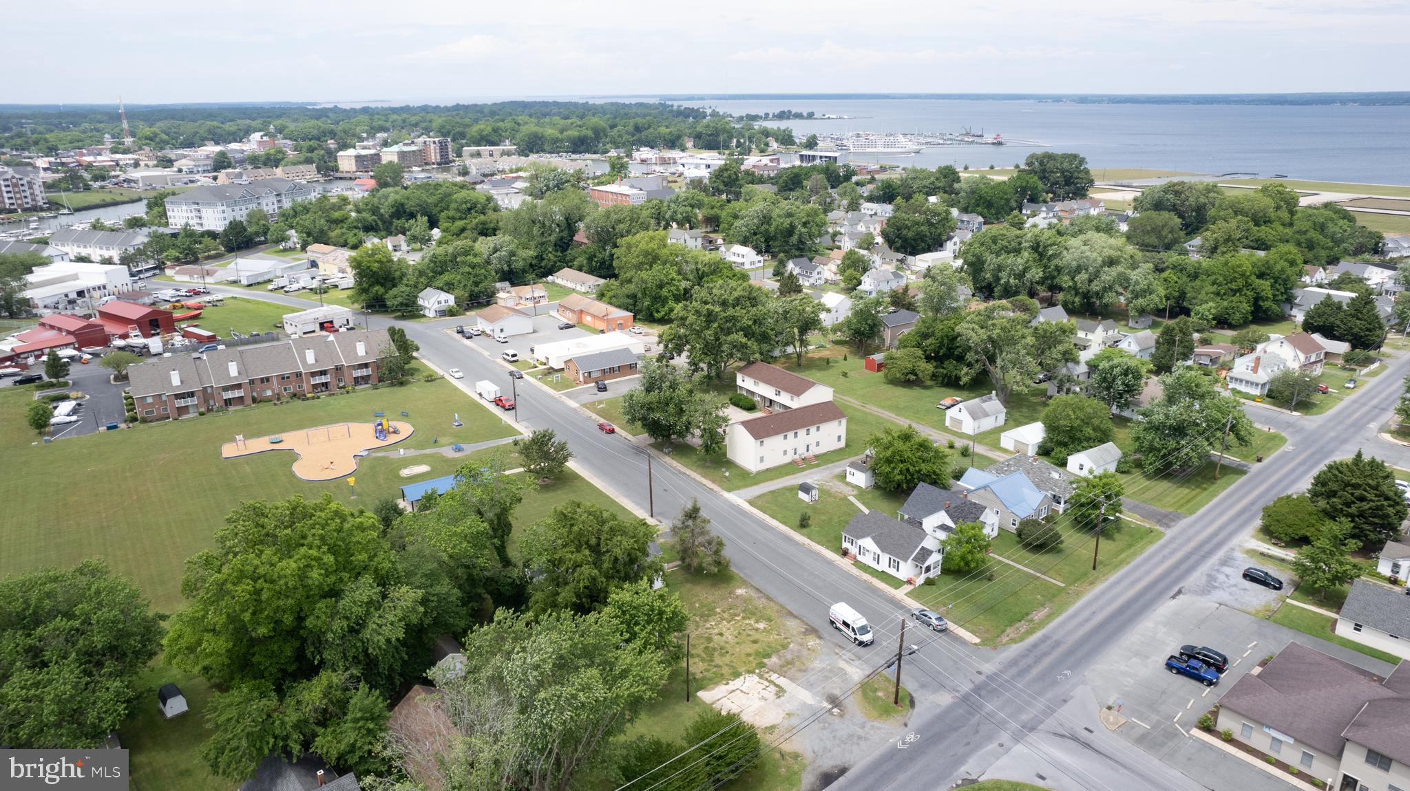 301-303 Dorchester Avenue Cambridge, MD 21613 - Photo 11 of 12 an aerial view of lake and residential houses with outdoor space