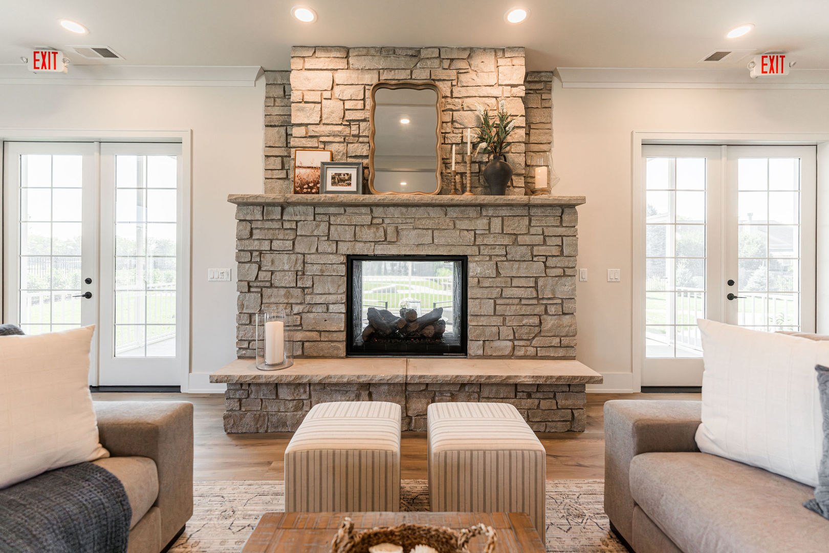 52 Kloe Lane, Unit 52 Sycamore, IL 60178 - Photo 19 of 32 a living room with furniture and a fireplace