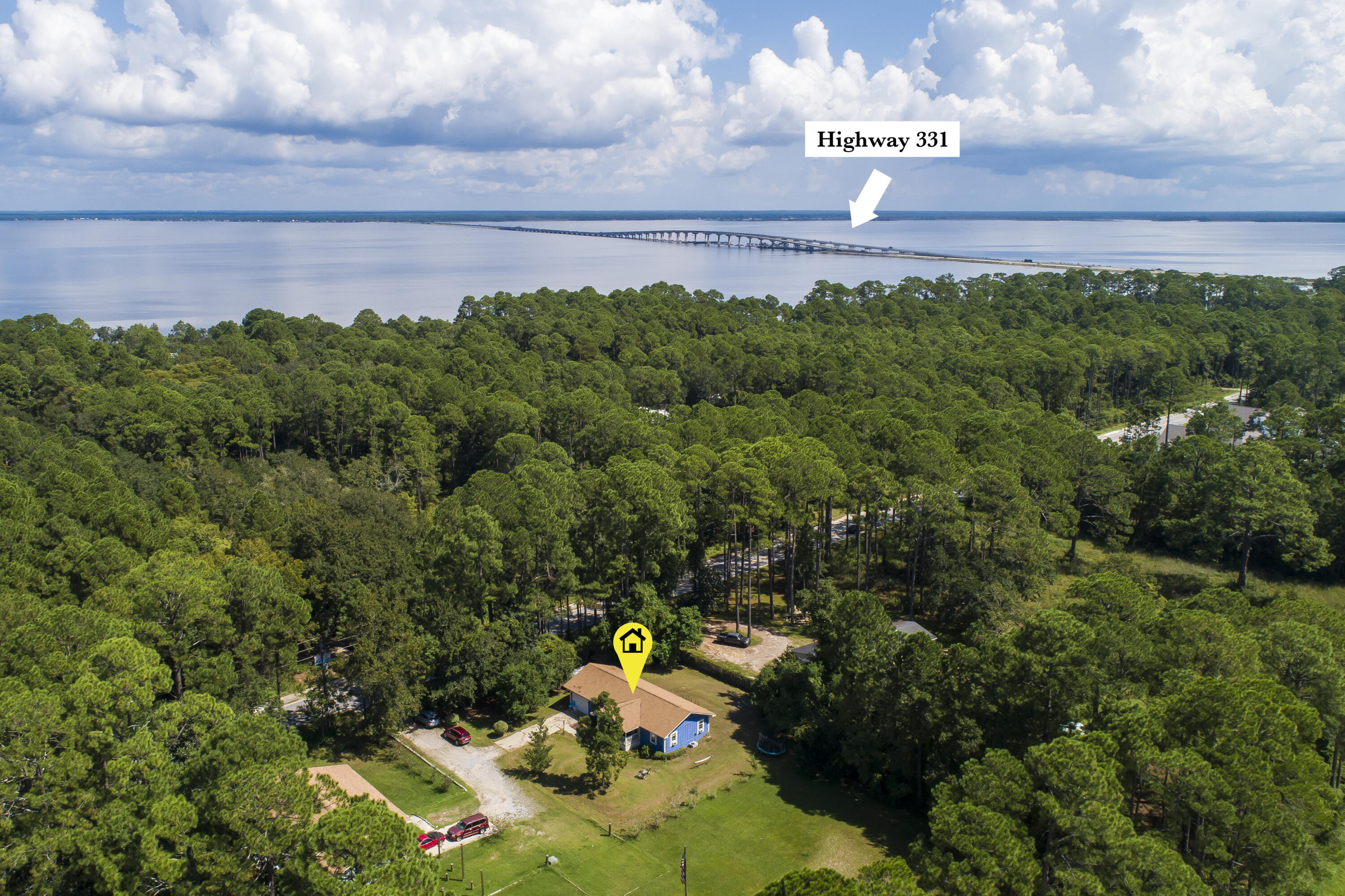 601 Chat Holley Road Santa Rosa Beach, FL 32459 - Photo 29 of 32 a view of a big yard with lots of green space