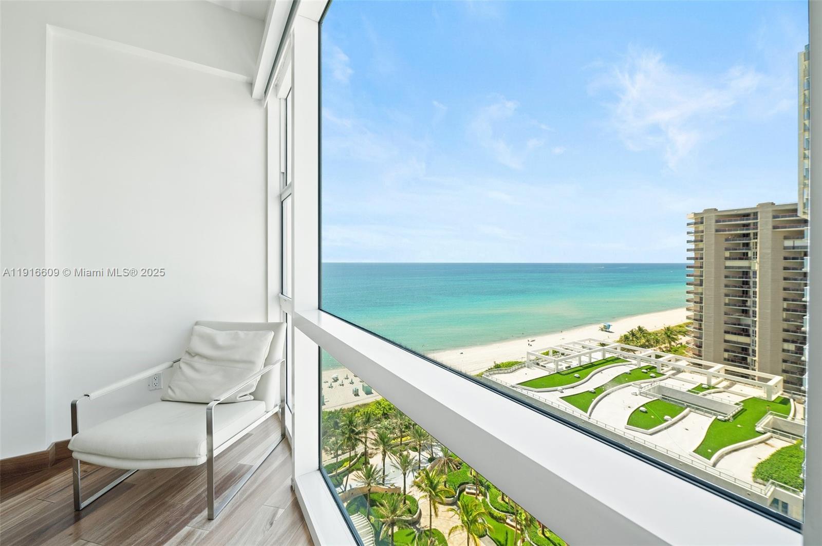 6801 Collins Avenue, Unit PH6 10) Miami Beach, FL 33141 - Photo 15 of 48 a view of a balcony with chair and city view