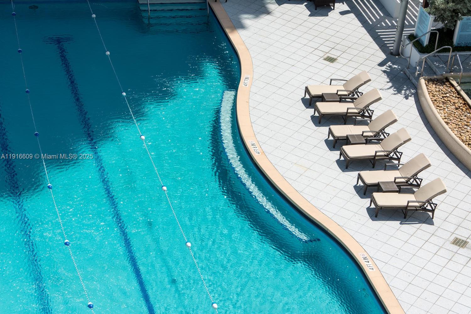 6801 Collins Avenue, Unit PH6 10) Miami Beach, FL 33141 - Photo 42 of 48 a view of swimming pool from a balcony
