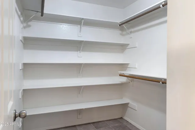 a view of a store room with shelves
