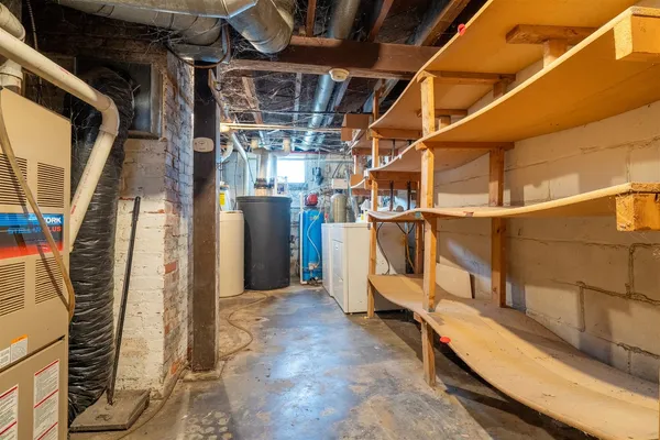 a view of a storage room