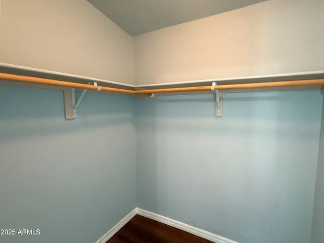 a close up view of racks on the wall