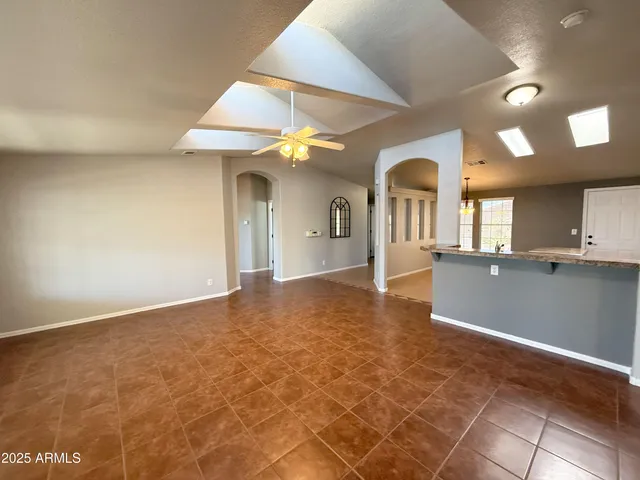 a view of a kitchen with a sink