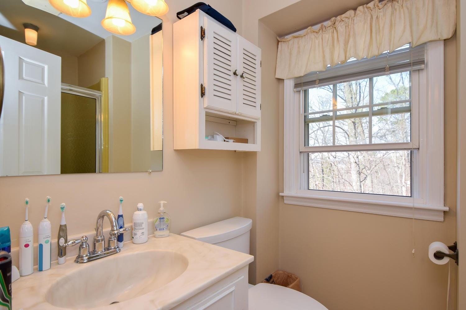 5222 Falcon Ridge Road Roanoke, VA 24018 - Photo 17 of 40 a bathroom with a sink and a toilet