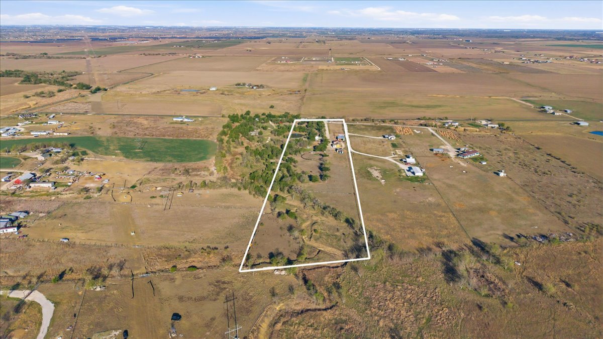 17309 Skog Road Elgin, TX 78621 - Photo 17 of 17 Overview of rural landscape with property boundaries highlighted