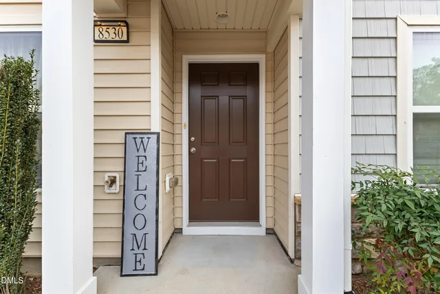 front view of a house with a window