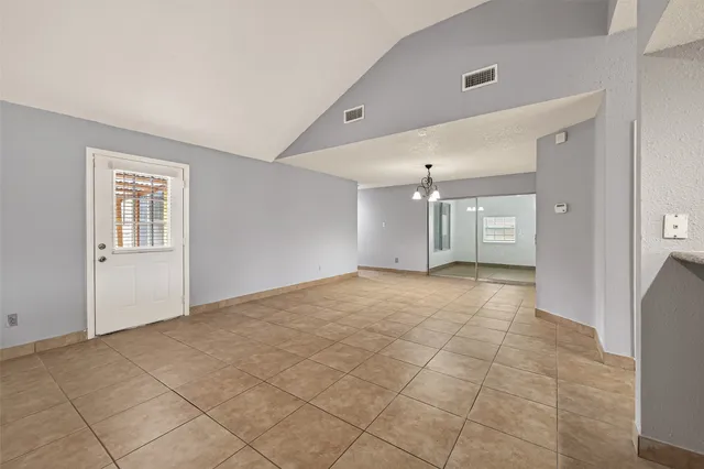 a view of an empty room