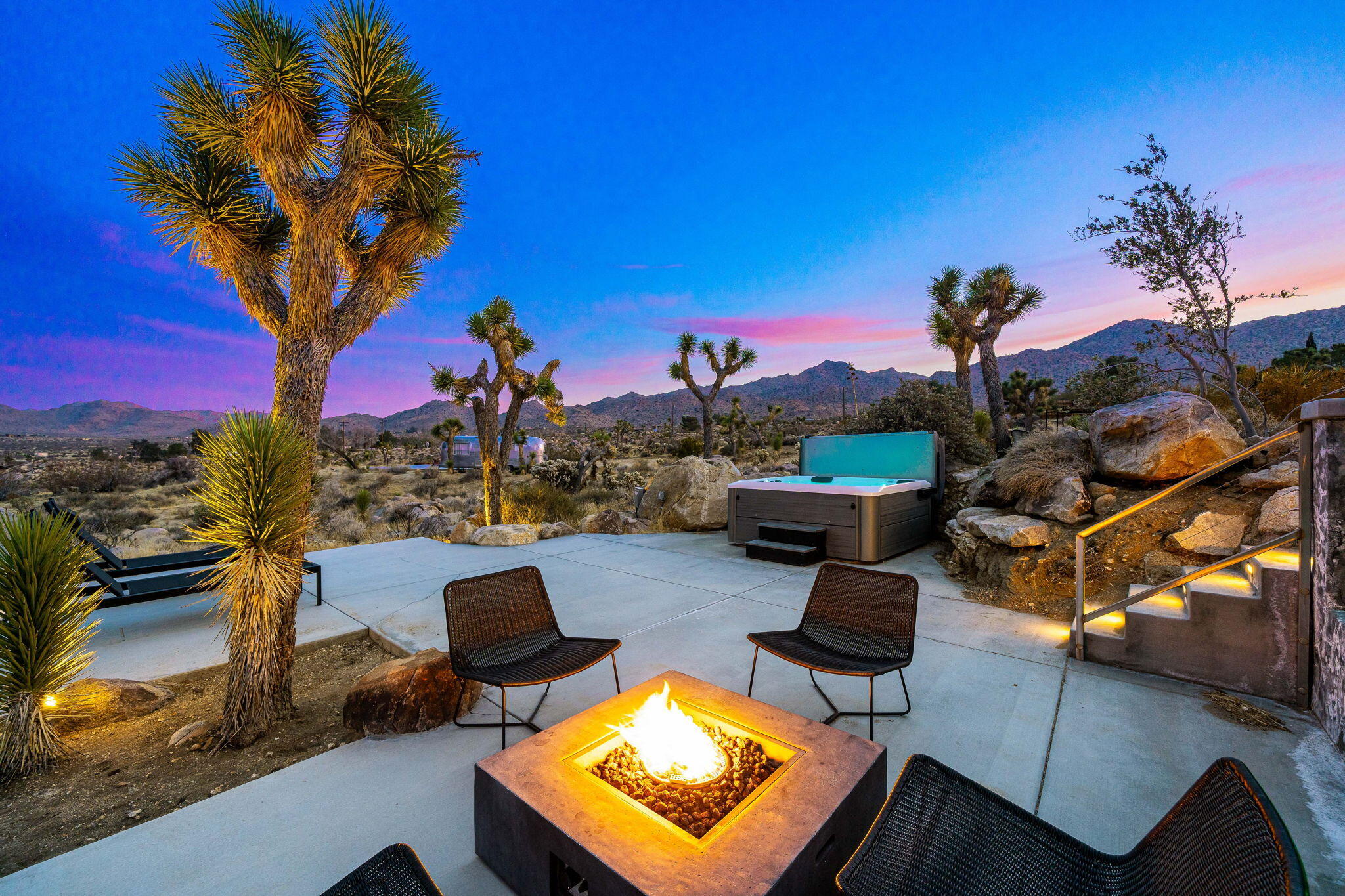 8269 Vía Rocosa Joshua Tree, CA 92252 - Photo 4 of 74 a view of swimming pool from a balcony
