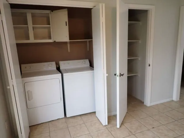 a view of washer and dryer