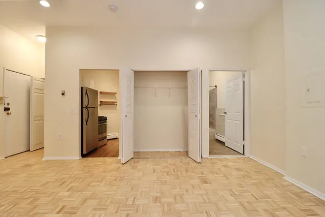 a view of a room with a empty space