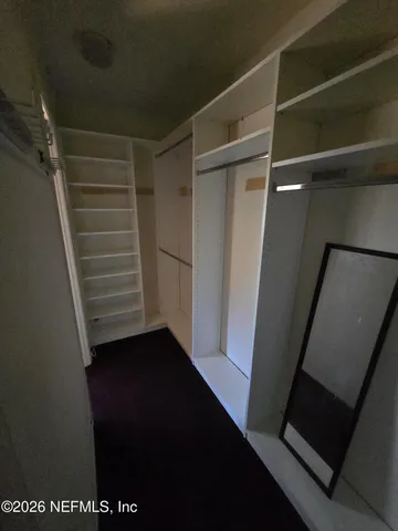 a view of walk in closet