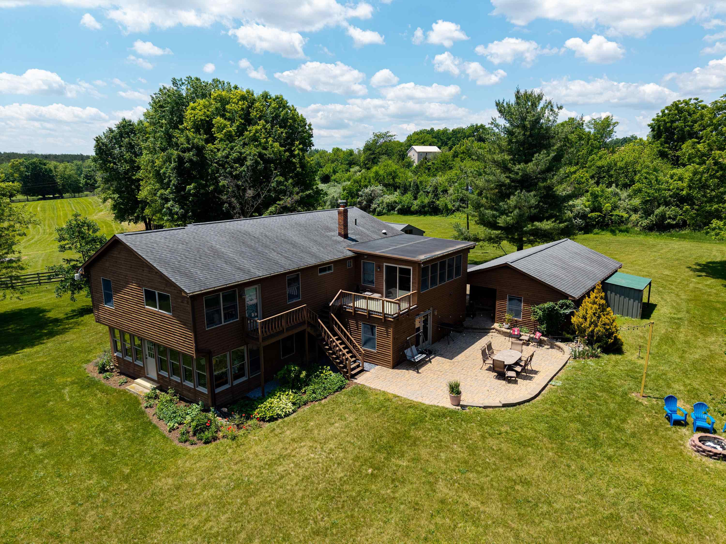 3980 Greenmount Road Harrisonburg, VA 22802 - Photo 58 of 75 The aerial photos highlights the spacious, level lot, lovely views surrounding the home, and private location.