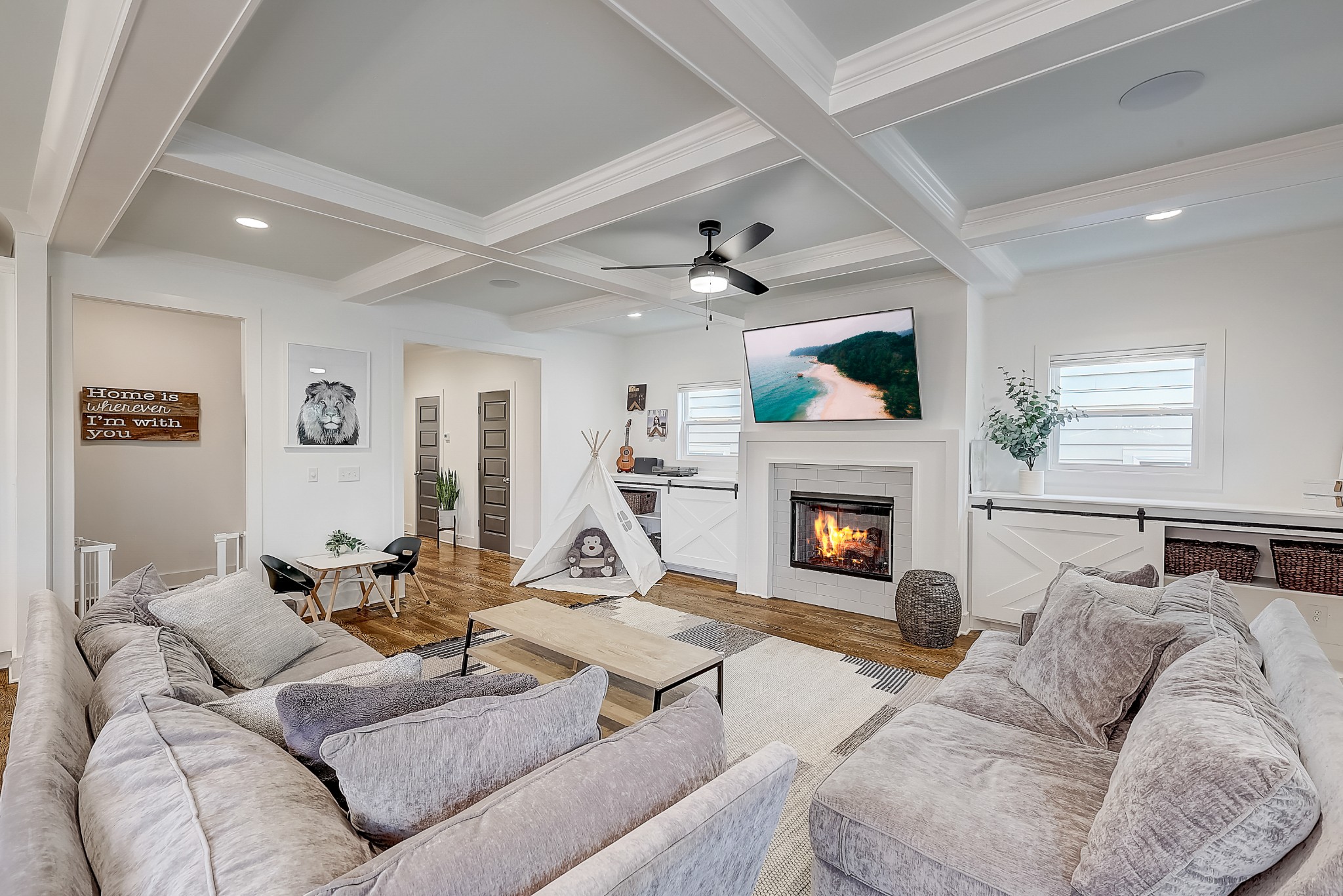 2010 Sheridan Road Nashville, TN 37206 - Photo 13 of 62 a living room with furniture and a fireplace