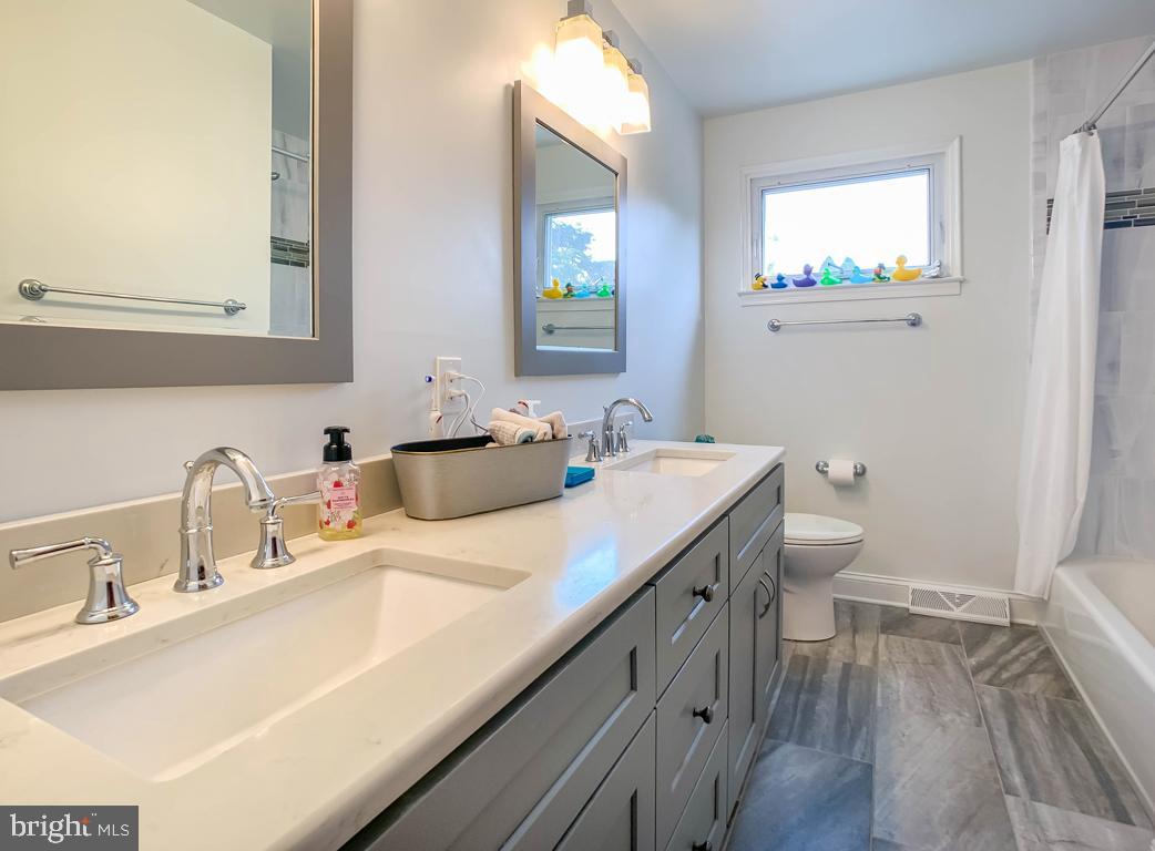 348 Michael Road Yardley, PA 19067 - Photo 16 of 26 Hall bathroom (renovated in 2020)