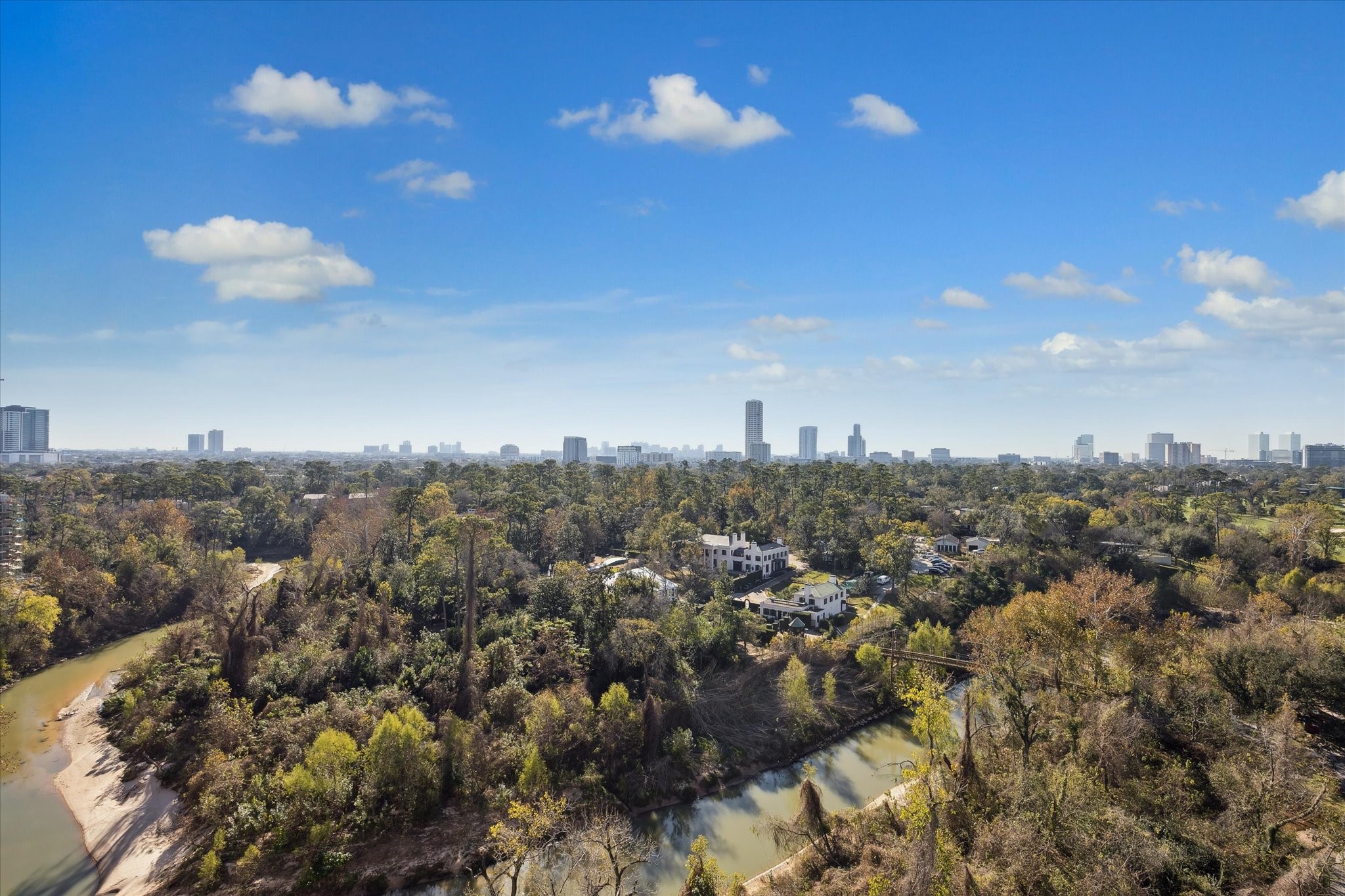 101 Westcott Street, Unit 1202 Houston, TX 77007 - Photo 29 of 40 Another view from condo of Downtown Houston and Buffalo Bayou. Fantaastic views from all living spaces.