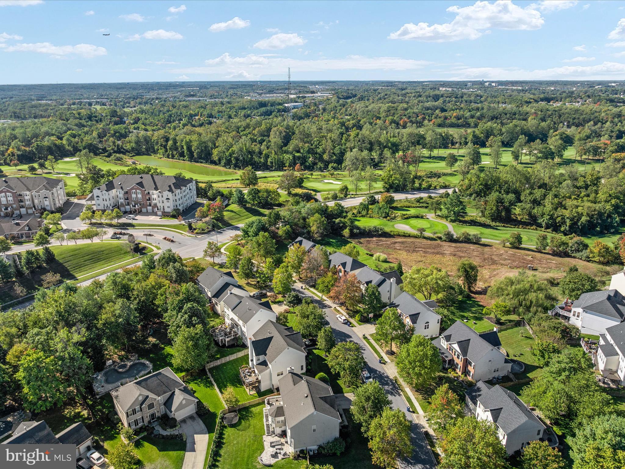 6209 Gatepost Way Elkridge, MD 21075 - Photo 55 of 74 an aerial view of a city with lots of residential buildings