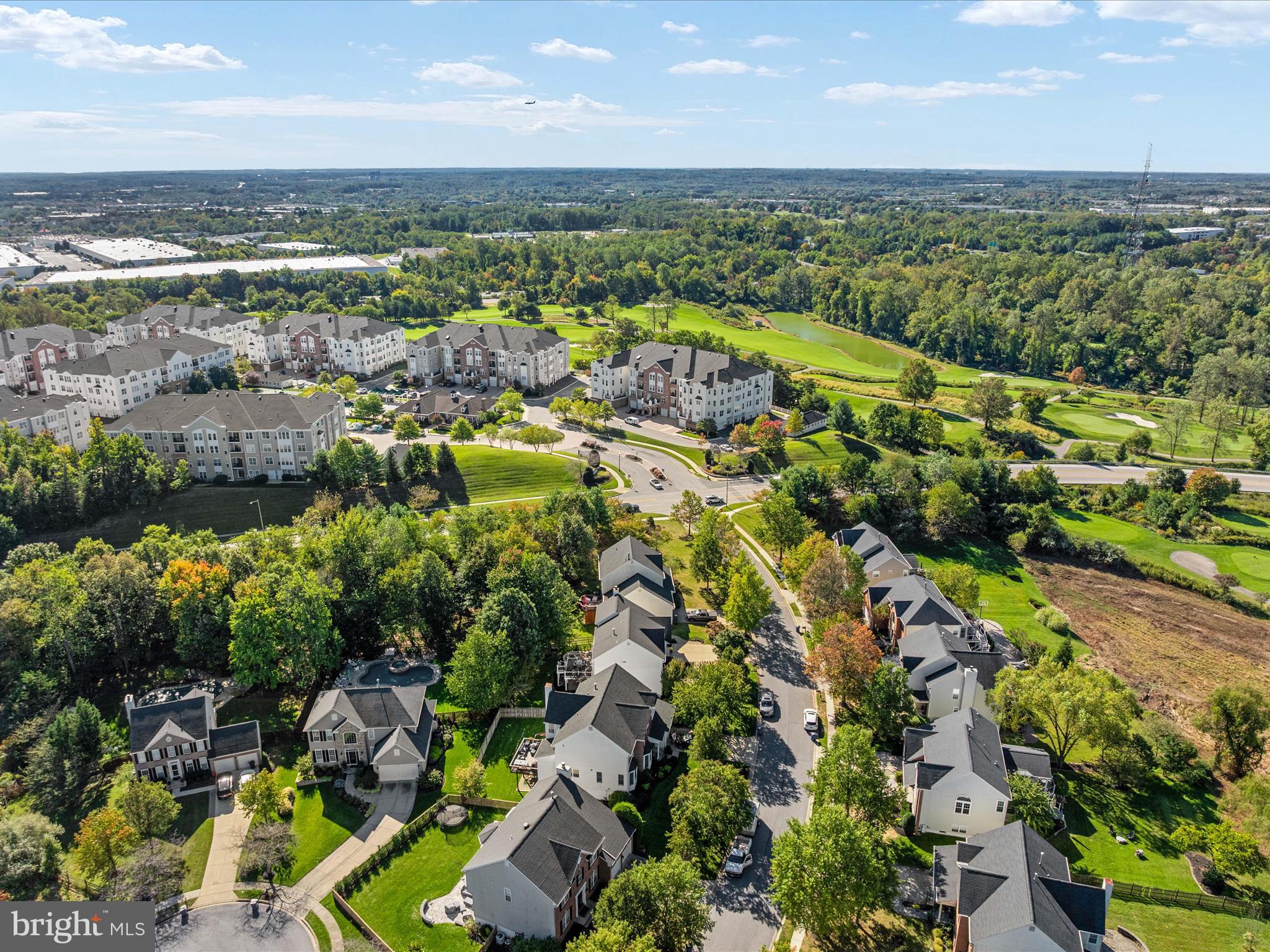 6209 Gatepost Way Elkridge, MD 21075 - Photo 56 of 74 an aerial view of residential houses with outdoor space and trees