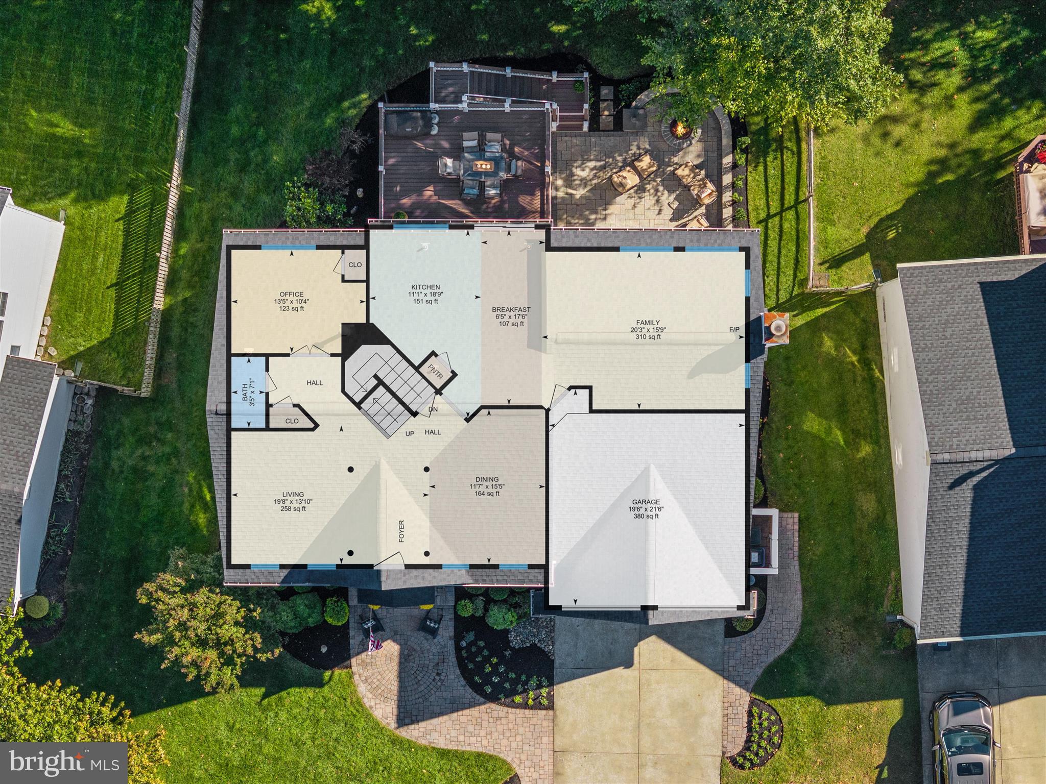 6209 Gatepost Way Elkridge, MD 21075 - Photo 10 of 74 an aerial view of a house with a yard