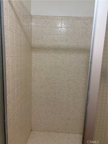 a close up view of shower