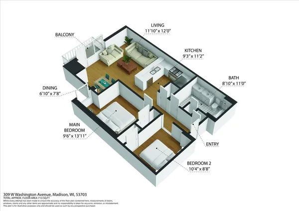 $335,000 | 309 West Washington Avenue, Unit 311, Madison, WI 53703