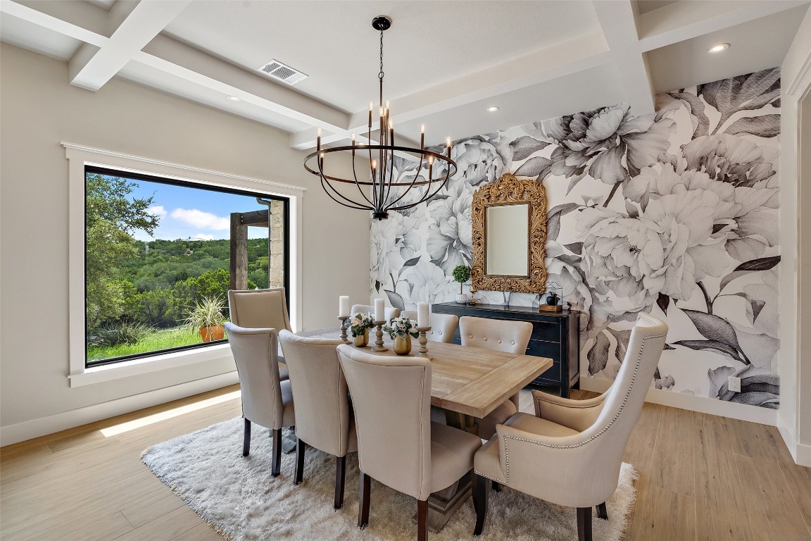 13824 Lone Rider Trail Austin, TX 78738 - Photo 7 of 40 a view of a dining room with furniture window and outside view