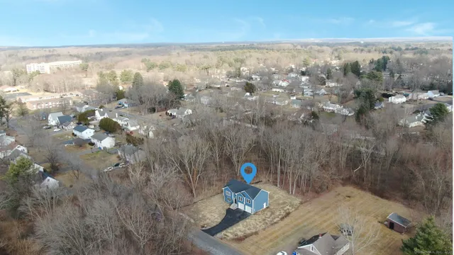 a view of a brick building
