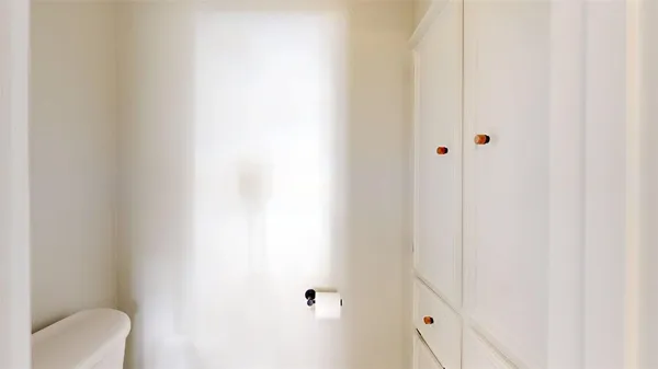 a bathroom with a toilet