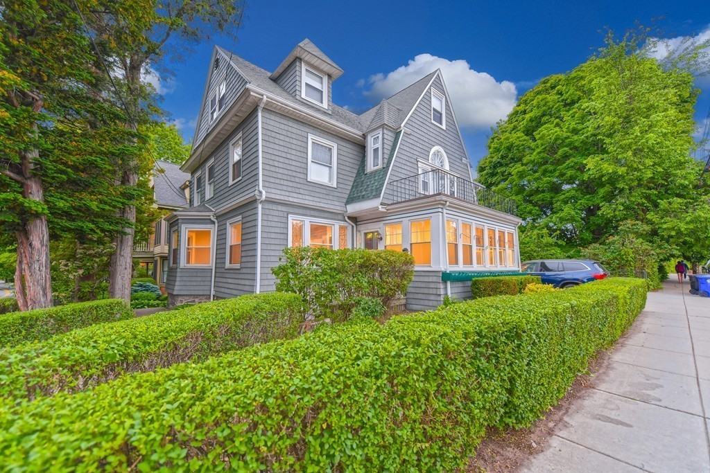 232 Aspinwall Avenue, Unit 1 Brookline, MA 02445 - Photo 13 of 13 a front view of a house with a yard
