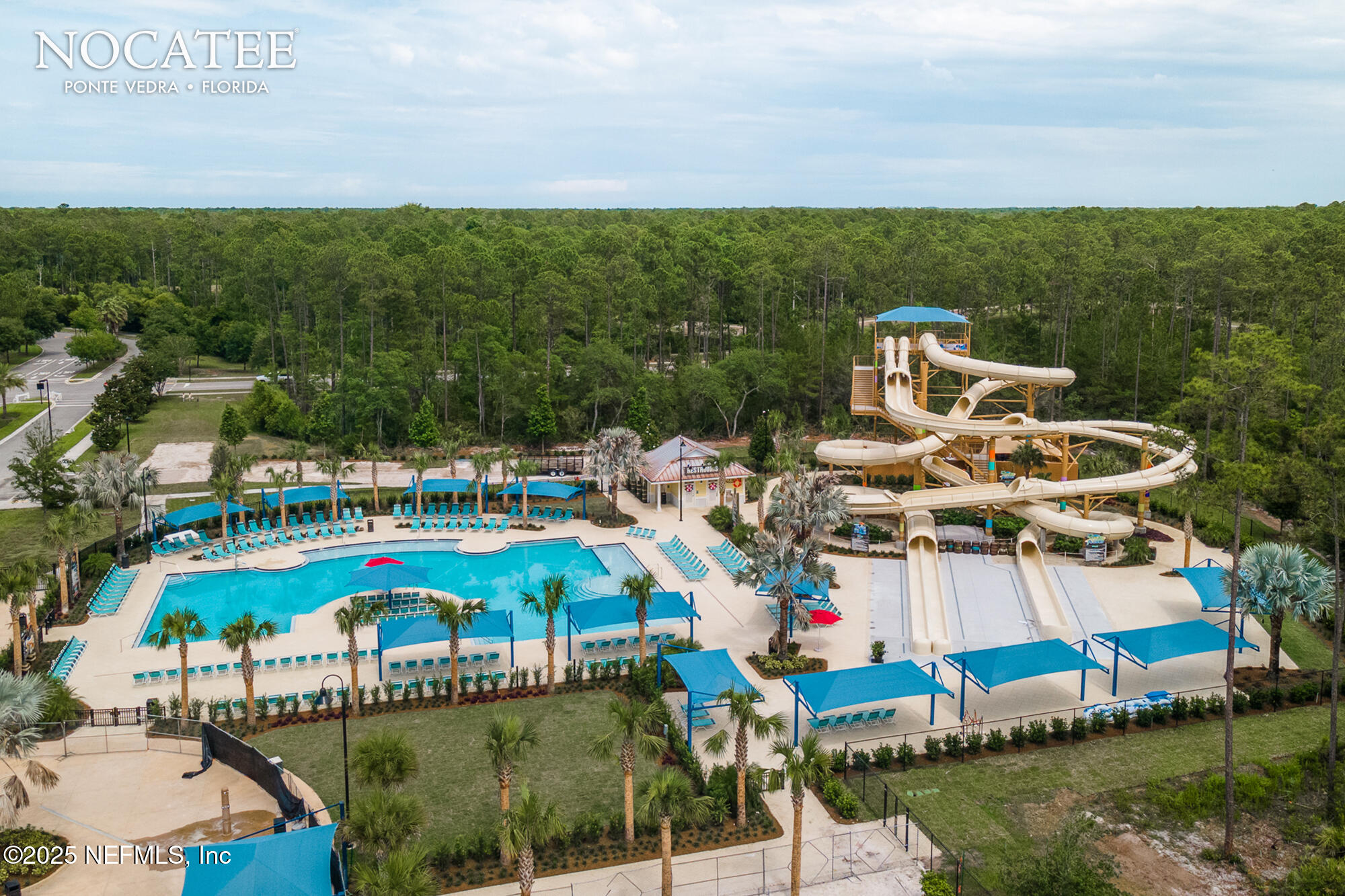 113 Marsh Hollow Road Ponte Vedra, FL 32081 - Photo 91 of 102 Spray Water Park Slide Aerial