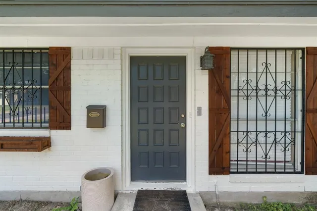 a front view of a house