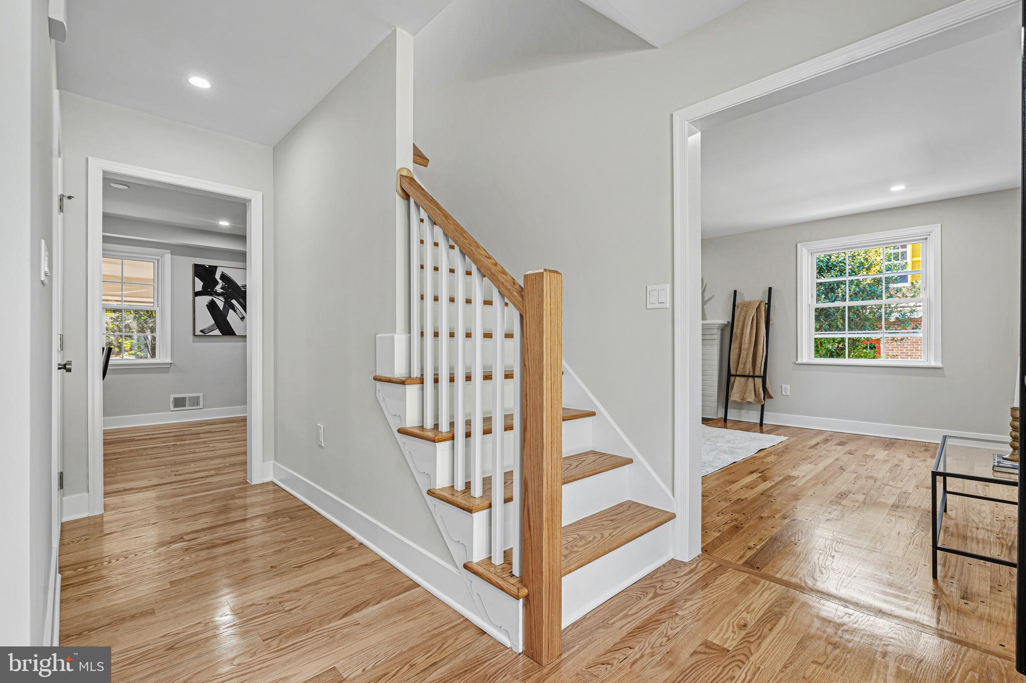 803 Stoneleigh Road Baltimore, MD 21212 - Photo 8 of 56 a view of entryway and hall with wooden floor