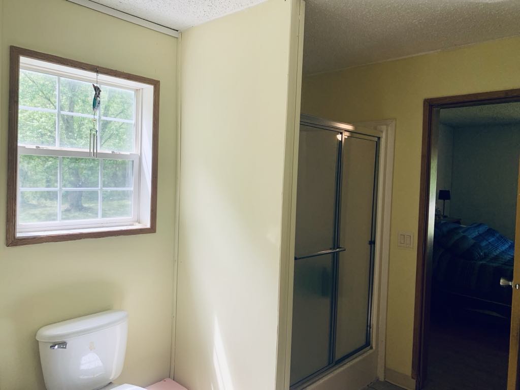 8603 Crawley Hill Rd Mount Mount Pleasant, TN 38474 - Photo 11 of 12 a bathroom with a toilet and a shower