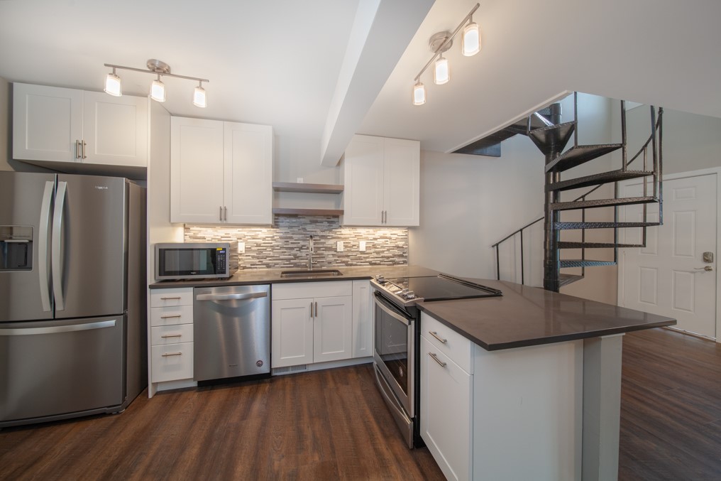 Compete kitchen replacement and remodel. Actual image, no virtual staging.