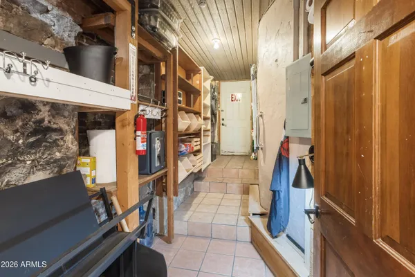 a view of water heater room