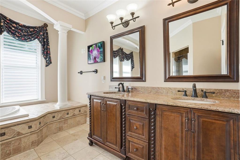 1040 Chanticleer Drive Crescent, PA 15046 - Photo 24 of 50 a bathroom with a granite countertop sink mirror and a