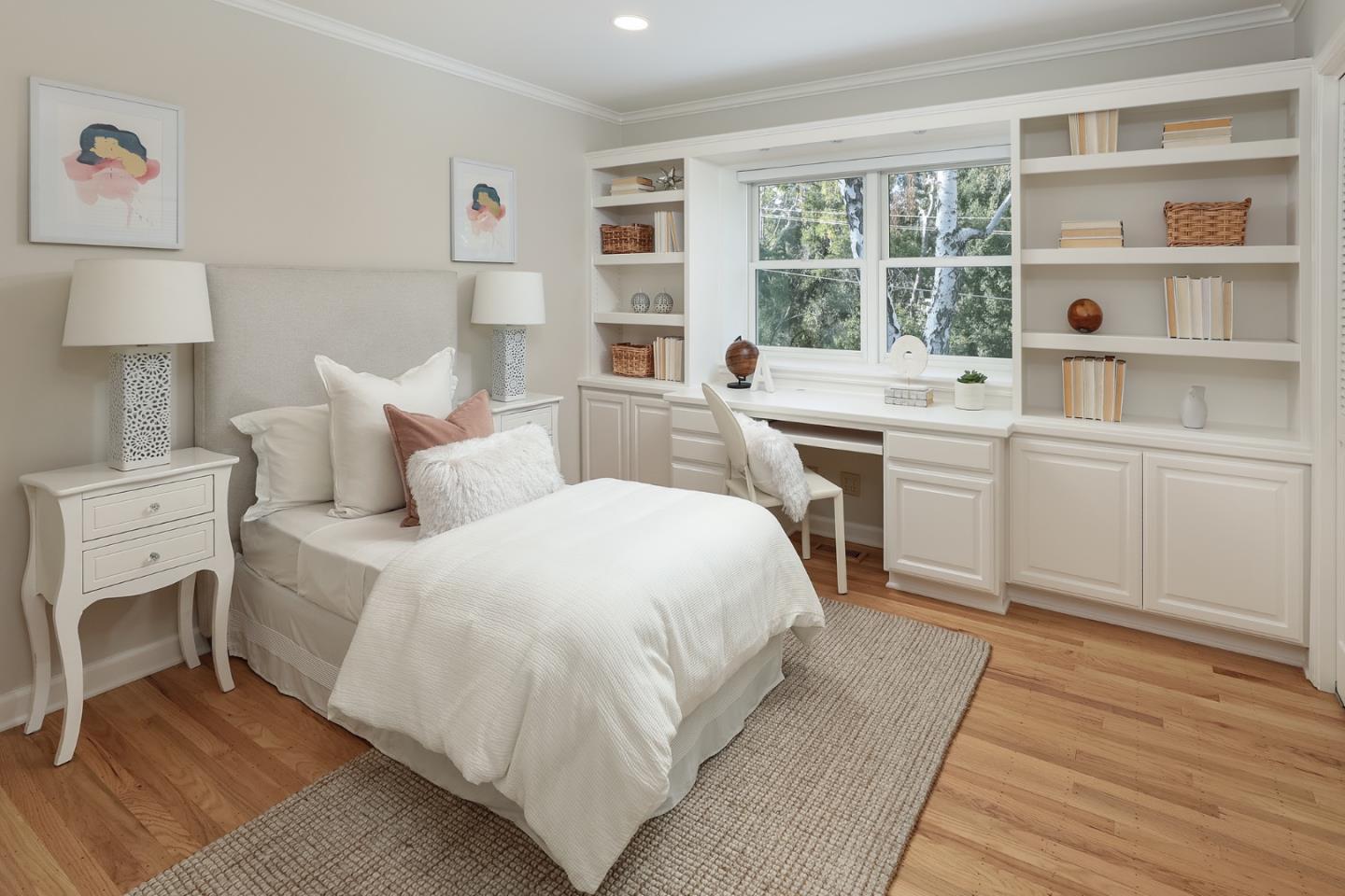 10490 Florence Drive Cupertino, CA 95014 - Photo 10 of 17 a bedroom with a large bed and a window