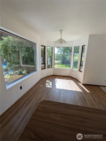 a view of hallway with stairs