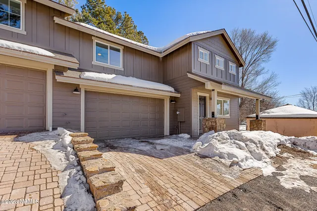 a backyard of a house