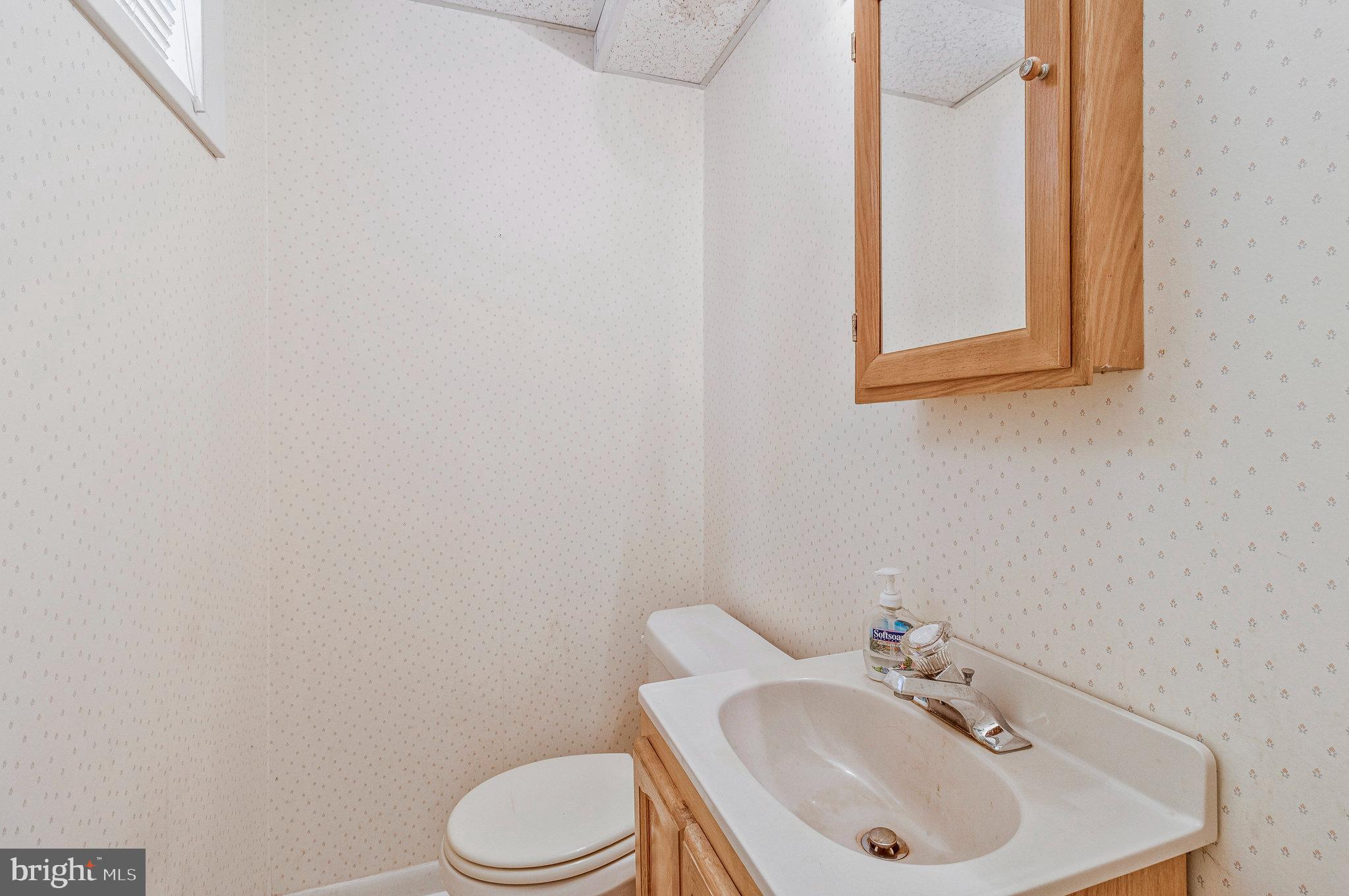 702 Lamberton Drive Silver Spring, MD 20902 - Photo 15 of 17 a bathroom with a sink a mirror and a toilet