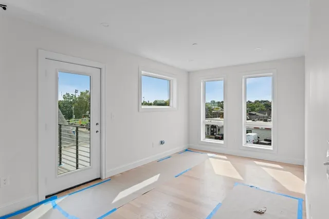 a view of a room with window